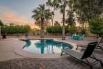 Large - Private yard with heated pool and firepit